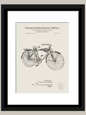 1939 Schwinn Bicycle Patent Print